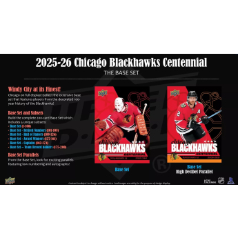 NHL cutii Cărți de hochei NHL 2025-26 Upper Deck Chicago Blackhawks NHL Centennial Hobby Box
