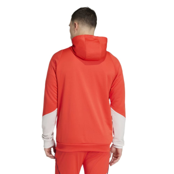 Bayern München hanorac de bărbați cu glugă Track red