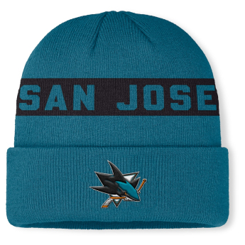 San Jose Sharks căciulă de iarnă Authentic Pro A/Cap Cuffed inscription