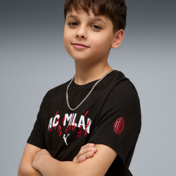 AC Milan tricou de copii Culture black