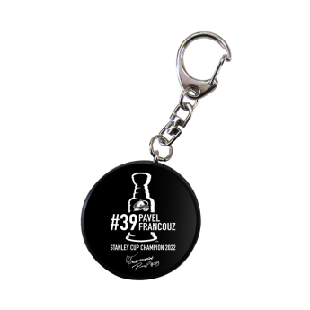 Colorado Avalanche breloc Pavel Francouz #39 Stanley Cup Champion 2022 black