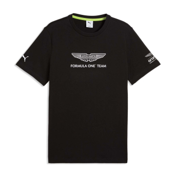 Aston Martin tricou de bărbați black Large Logo F1 Team 2026