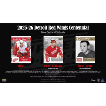 NHL cutii Cărți de hochei NHL Detroit Red Wings NHL Centennial Hobby Box