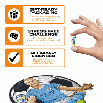 Manchester City puzzle din lemn Haaland NEW 150 pcs
