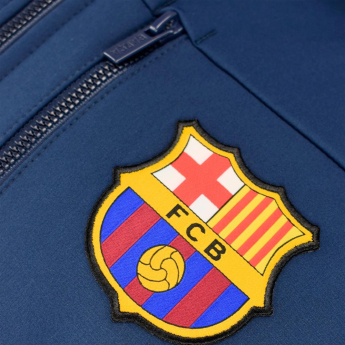 FC Barcelona geacă de bărbați cu glugă Softshell navy light