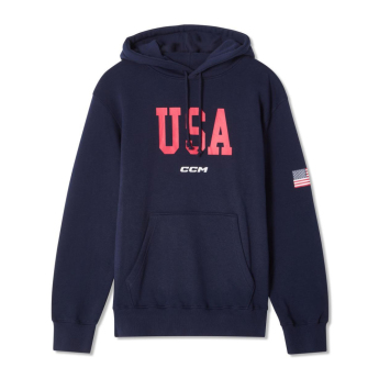 Echipa națională de hochei hanorac de bărbați cu glugă USA Flag navy