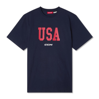 Echipa națională de hochei tricou de bărbați USA Flag navy