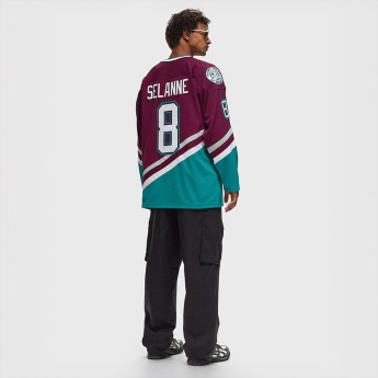 Anaheim Ducks tricou de hochei Teemu Selanne 1996 Dark Jersey