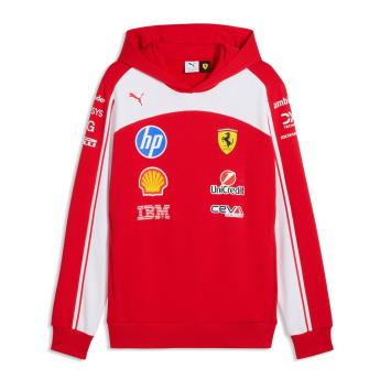 Ferrari hanorac de bărbați cu glugă official Teamline Replica F1 Team 2026