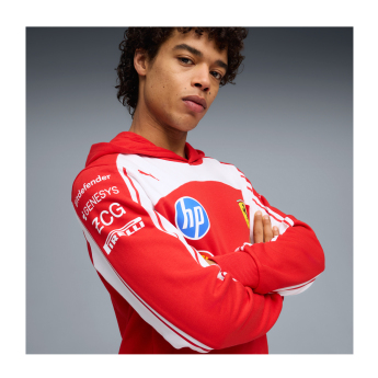 Ferrari hanorac de bărbați cu glugă official Teamline Replica F1 Team 2026