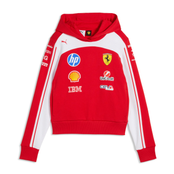 Ferrari hanorac de damă cu glugă official Teamline Replica F1 Team 2026