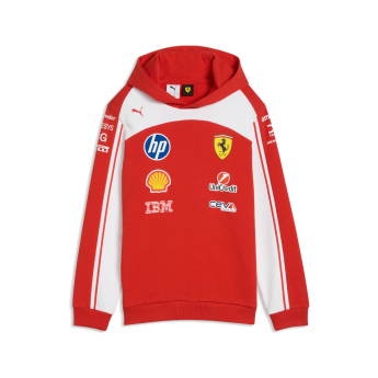 Ferrari hanorac cu glugă pentru copii official Teamline Replica F1 Team 2026