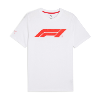 Formula 1 tricou de bărbați logo white 2026