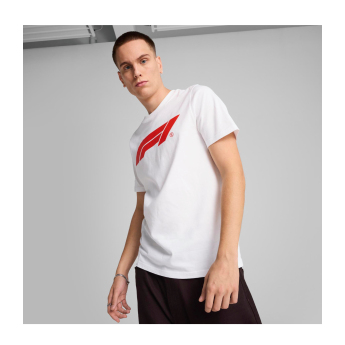 Formula 1 tricou de bărbați logo white 2026