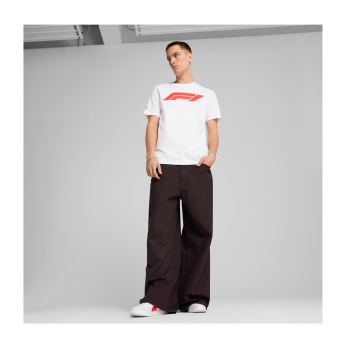 Formula 1 tricou de bărbați logo white 2026