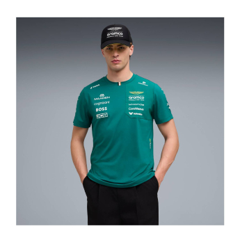 Aston Martin tricou de bărbați green official Teamline Replica F1 Team 2026