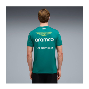 Aston Martin tricou de bărbați green official Teamline Replica F1 Team 2026