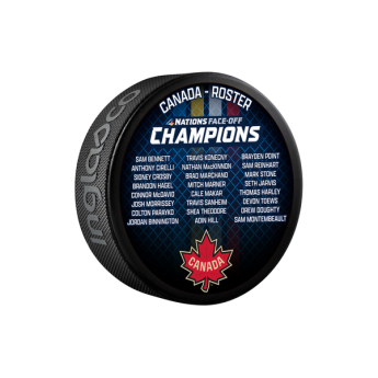 NHL produse puc 4 Nations Face-Off Team Canada Roaster Souvenir Collectors