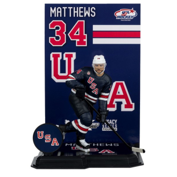 Echipa națională de hochei figurină Auston Matthews #34 USA Olympics 2026