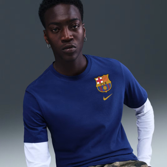 FC Barcelona tricou de bărbați Crest navy