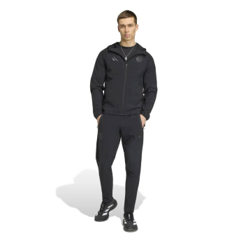 Real Madrid geacă de bărbați cu glugă Travel Windbreaker black