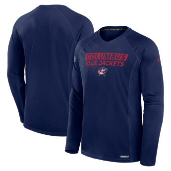 Columbus Blue Jackets tricou de bărbați cu mânecă lungă Authentic Pro Rink Tech navy