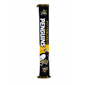 Pittsburgh Penguins eșarfă de iarnă Big Logo Scarf Black Yellow