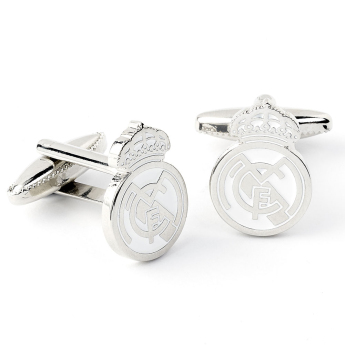 Real Madrid butoni Silver Plated Formed Cufflinks