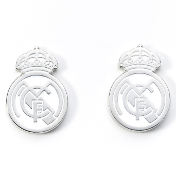 Real Madrid butoni Silver Plated Formed Cufflinks