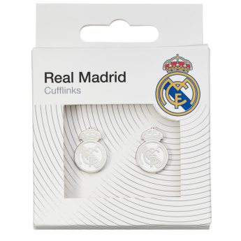 Real Madrid butoni Silver Plated Formed Cufflinks