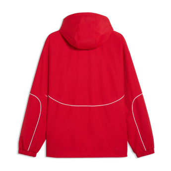 Ferrari geacă de bărbați cu glugă Rain red F1 Team 2026