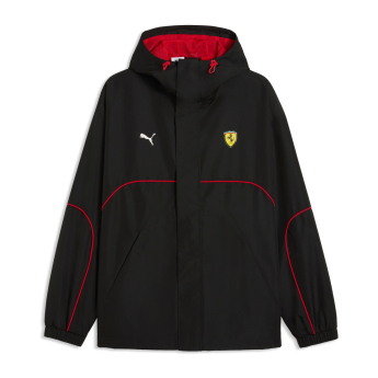 Ferrari geacă de bărbați cu glugă Rain black F1 Team 2026