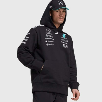 Mercedes AMG Petronas hanorac de bărbați cu glugă official Teamline Replica F1 Team 2025