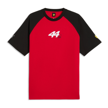 Ferrari tricou de bărbați Lewis Hamilton #44 Graphic red F1 team 2026