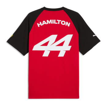 Ferrari tricou de bărbați Lewis Hamilton #44 Graphic red F1 team 2026