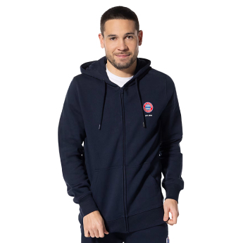 Bayern München hanorac de bărbați cu glugă Hooded Zip navy