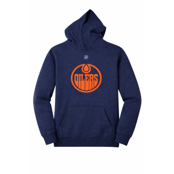 Edmonton Oilers hanorac cu glugă pentru copii Alternate Orange Primary Logo
