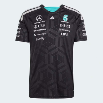 Mercedes AMG Petronas tricou de bărbați black official Teamline Replica F1 Team 2026