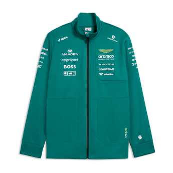 Aston Martin geacă de bărbați softshell green official Teamline Replica F1 Team 2026