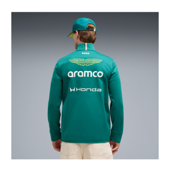 Aston Martin geacă de bărbați softshell green official Teamline Replica F1 Team 2026