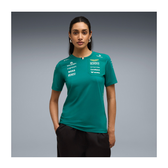 Aston Martin tricou de dama green official Teamline Replica F1 Team 2026