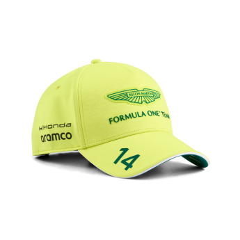 Aston Martin șapcă de baseball Fernando Alonso #14 yellow official Teamline Replica F1 Team 2026