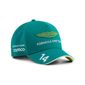 Aston Martin șapcă de baseball pentru copii Fernando Alonso #14 green official Teamline Replica F1 Team 2026