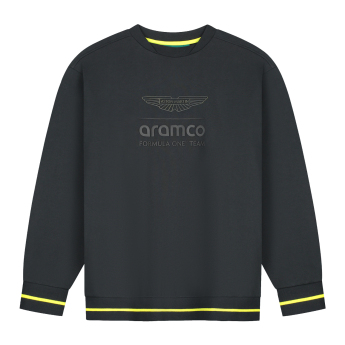 Aston Martin hanorac de bărbați oversized Stealth black F1 Team 2026