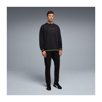 Aston Martin hanorac de bărbați oversized Stealth black F1 Team 2026