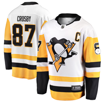 Pittsburgh Penguins tricou de hochei pentru copii Sidney Crosby #87 Premier White Away