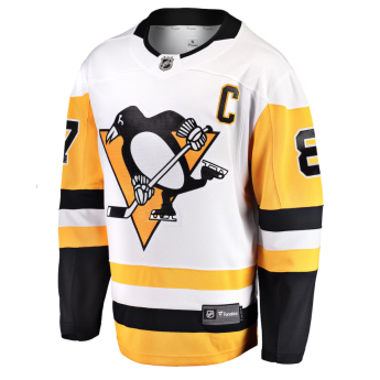 Pittsburgh Penguins tricou de hochei pentru copii Sidney Crosby #87 Premier White Away