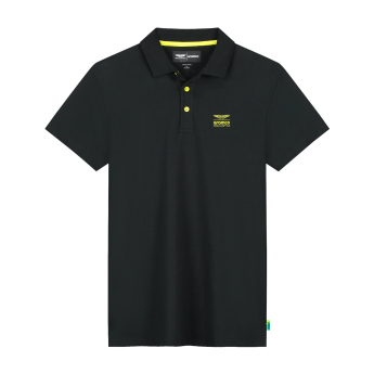 Aston Martin tricou polo Seasonal black F1 Team 2026