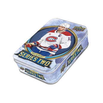 NHL cutii Cărți de hochei NHL 2025-26 Upper Deck Series 2 Tin Box