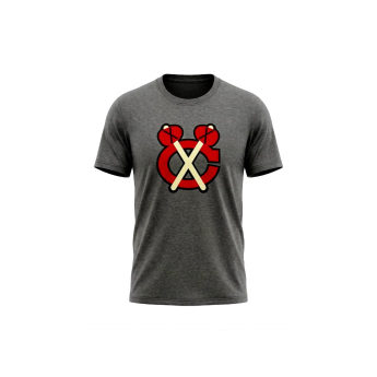 Chicago Blackhawks tricou de bărbați Tek Patch grey